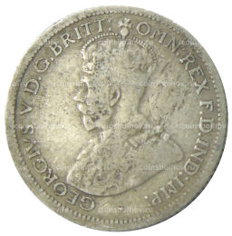 Монета 6 пенсов 1925 года Австралия