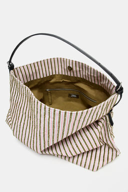 BOLSO SHOPPER APLIQUES BRILLOS / Rosa - Zara фото 6