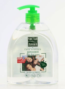 ЧИСТ.ЛИНИЯ жидк.мыло 520мл д/Всей семьи