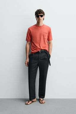 CAMISET PUNTO REGULAR FIT ALGOD?N / Rojo