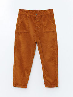Beli Lastikli Kadife Erkek Bebek Pantolon