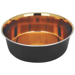 Новинка! Миска металлическая интерьерная на силиконовой резинке утяжеленная "Гранж", 0,525л