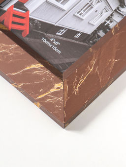 Фоторамка для фото 10×15 см «Гедеон», пластик, шоколад с под золотом, 21×16×2 см