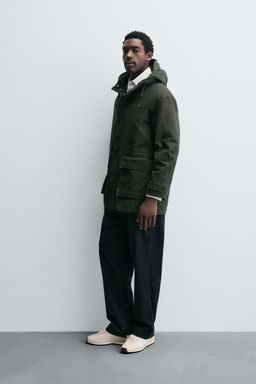 WASHED RELAXED FIT PARKA - Zara фото 4