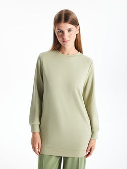 Bisiklet Yaka Kad?n Sweatshirt Tunik