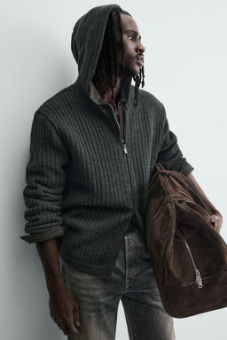 TEXTURED RIBBED JACKET - Zara фото 5
