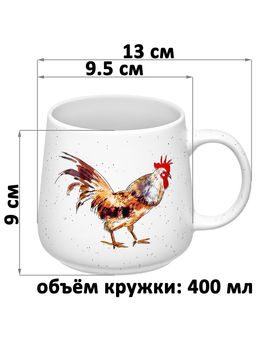 Кружка 400 мл 13*9,5*9 см Утро в деревне, фарфор - Elan gallery фото 2