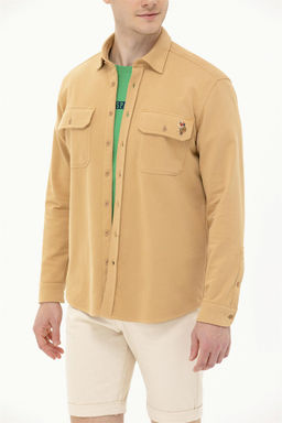 Мужская рубашка Camel с длинным рукавом - U.s. polo assn фото 13
