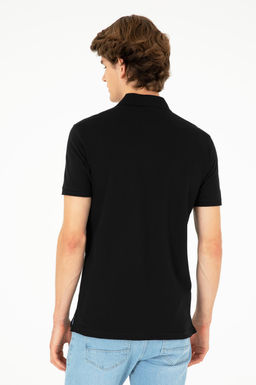 Мужская черная базовая футболка - U.s. polo assn фото 5