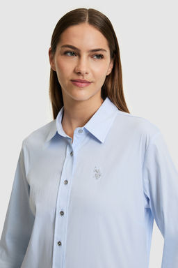 Kad_n A__k Mavi Uzun Kollu Basic G_mlek - U.s. polo assn фото 2