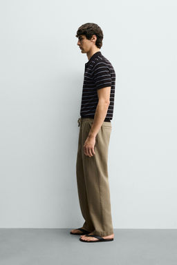 PANTAL?N RELAXED FIT ESTRUCTURA / Tostado - Zara фото 14