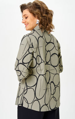 Блуза БелЭльСтиль 877 олива фото 3