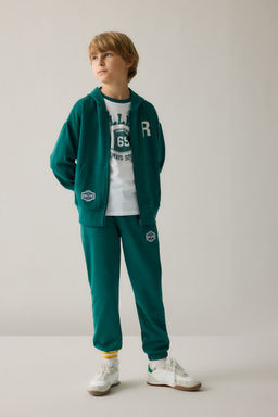 Pamuklu Fermuarl_ Sweatshirt H_rka Erkek _ocuk - Defacto фото 2
