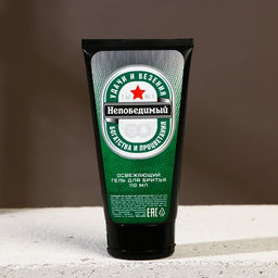 Подарочный набор ЧИСТОЕ СЧАСТЬЕ «Непобедимый»: гель для душа пиво 250 мл и гель для бритья 110 мл