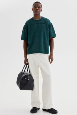 Camiseta de malla Boxy Relaxed Fit - H&m фото 4