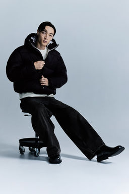 Chaqueta acolchada repelente al agua Loose Fit - H&m фото 9