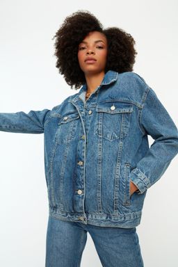 Mavi Oversize Trucker Denim Ceket TWOAW22CE0364