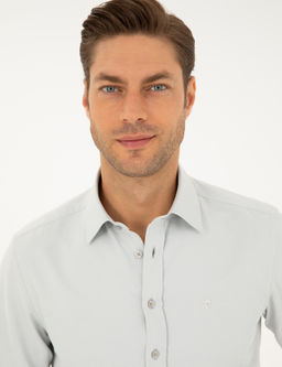 Gri Slim Fit Arm_rl_ Uzun Kollu G_mlek