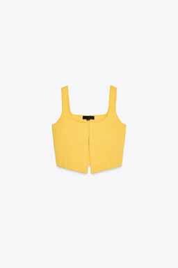 PLAIN KNIT CROP TOP - Zara фото 12