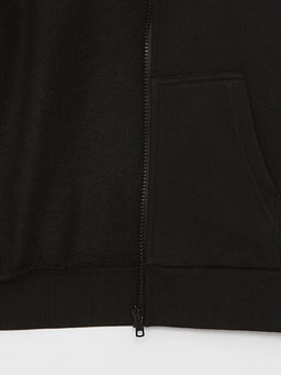 Kap??onlu Bask?l? Uzun Kollu Erkek ?ocuk Fermuarl? Sweatshirt - Waikiki фото 2
