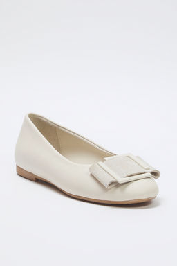 Trendyol Shoes Bej Hakiki Deri Toka Detayl? Badem Burun Kad?n Babet TAKSS25BE00032 - Trendyolmilla фото 4