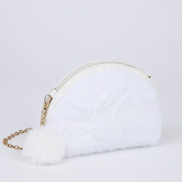 Сумка детская на молнии, цвет белый