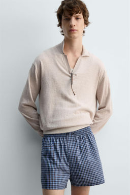 LIMITED EDITION CHECK POPLIN BOXERS - Zara фото 6