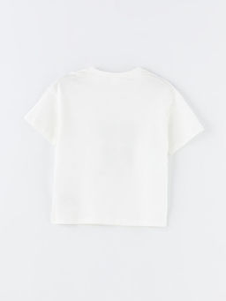 Bisiklet Yaka Bask?l? K?sa Kollu K?z ?ocuk ?ortlu Pijama Tak?m? - Waikiki фото 3