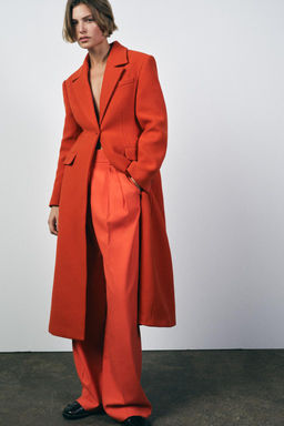TAILORED WOOL BLEND COAT ZW COLLECTION