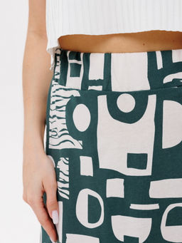 Юбка женская Ю-13 (кулирка) Темно-зеленая - Elenatex фото 7