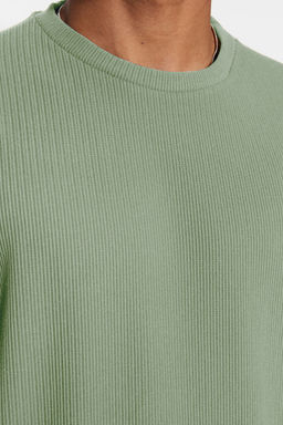 TRENDYOL MAN Kahverengi Premium Oversize Bisiklet Yaka K?sa Kol Dokulu K?r?smaz Ottoman T-Shirt TMNSS23TS00081 - Trendyolmilla фото 45
