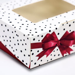 Цена за 20 шт. Коробка складная «Красный бант» 10×8×3.5 см