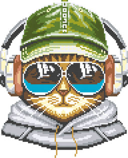 Кристальная (алмазная) мозаика ФРЕЯ ALBP-310 постер Кот- меломан 30 х 30 см