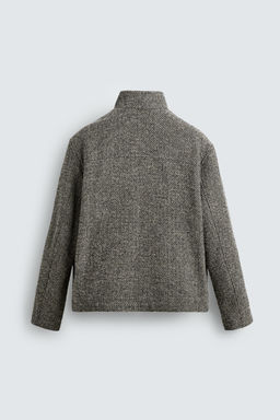 BOUCL_ TEXTURE OVERSHIRT - Zara фото 8