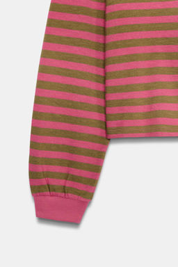 LONG SLEEVE STRIPED T-SHIRT - Zara фото 14