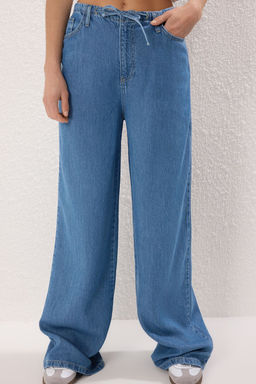 Mavi More Sustainable %100 Tencel Beli Lastikli Yuksek Bel Jeans TWOSS25JE00293 - Trendyolmilla фото 3