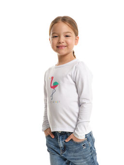 Футболка (лонгслив) UD 2273 белый - Mini maxi фото 3