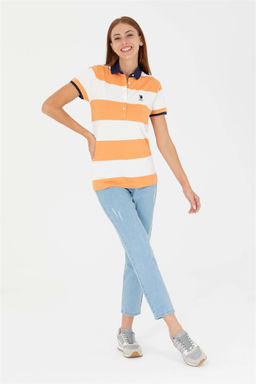 Женская оранжевая футболка - U.s. polo assn фото 11