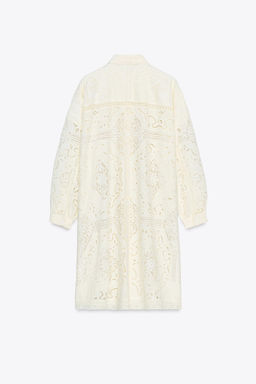 EMBROIDERED SHIRT DRESS ZW COLLECTION - Zara фото 7