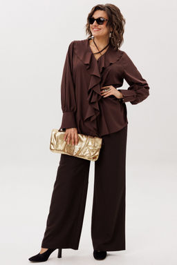 Блуза ANELLI 1679 пряный какао  фото 6