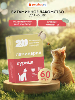 Витаминное лакомство для кошек "Для крепкого иммунитета", 60 таб.