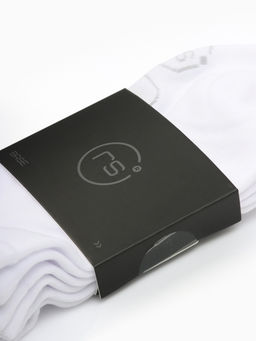 Носки мужские спортивные укороченные, набор 3 пары Resport, размер 46-47, белые