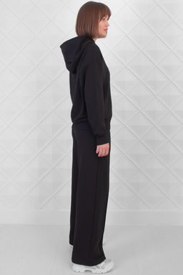 Арт. 2527/2  Костюм с брюками женский 44-52 (5 шт) Цвет:верх-черный,низ-черный