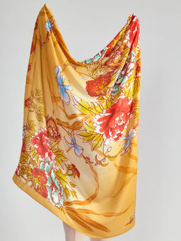 Большой, двусторонний платок из новой, необычной ткани - Tantino фото 3