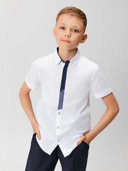 ACOOLA / Сорочка верхняя детская для мальчиков Poethy1 белый