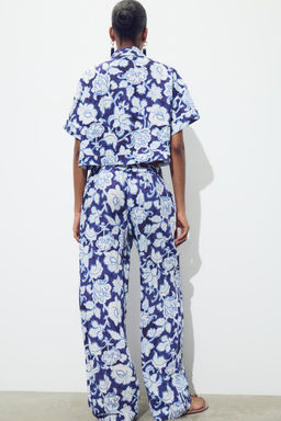 FLORAL PRINT TROUSERS - Zara фото 5