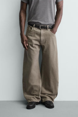 JEANS BALLOON FIT CREMALLERA / Tostado - Zara фото 2