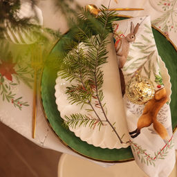 Набор салфеток сервировочных «Этель. Новогоднее чудо», 4 шт., серые, 40×40 см