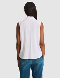 Beyaz Regular Fit K_sa Kollu G_mlek