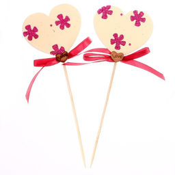 Декор на палочке «‎Любовь» МИКС, 2шт
